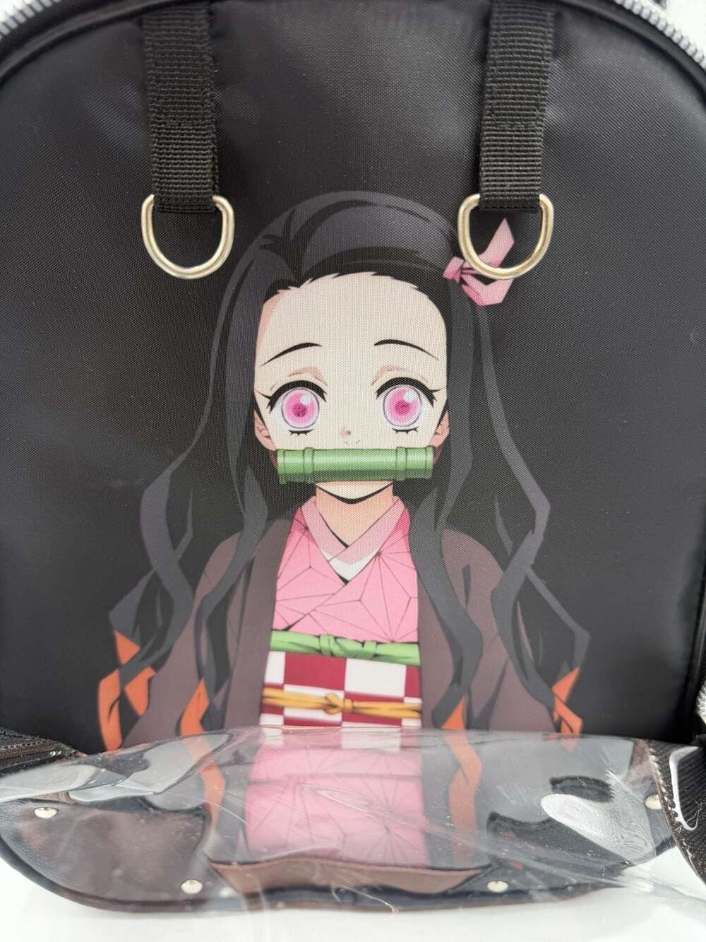 Demon Slayer Nezuko Kamado Ita Bag Clear Window Mini Backpack Bioworld Anime - Picture 2 of 14